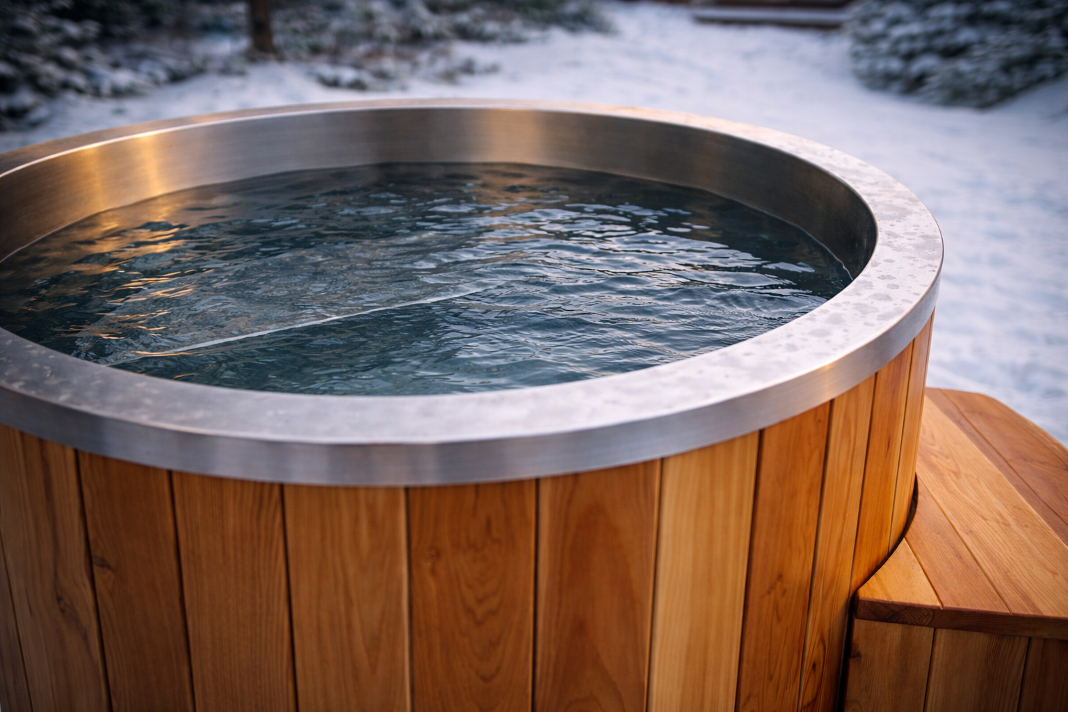 Polar Ritual Cold Plunge in Red Cedar