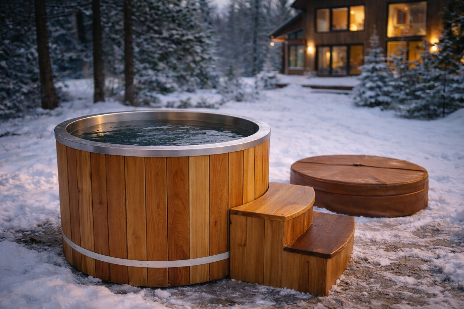 Polar Ritual Cold Plunge in Red Cedar