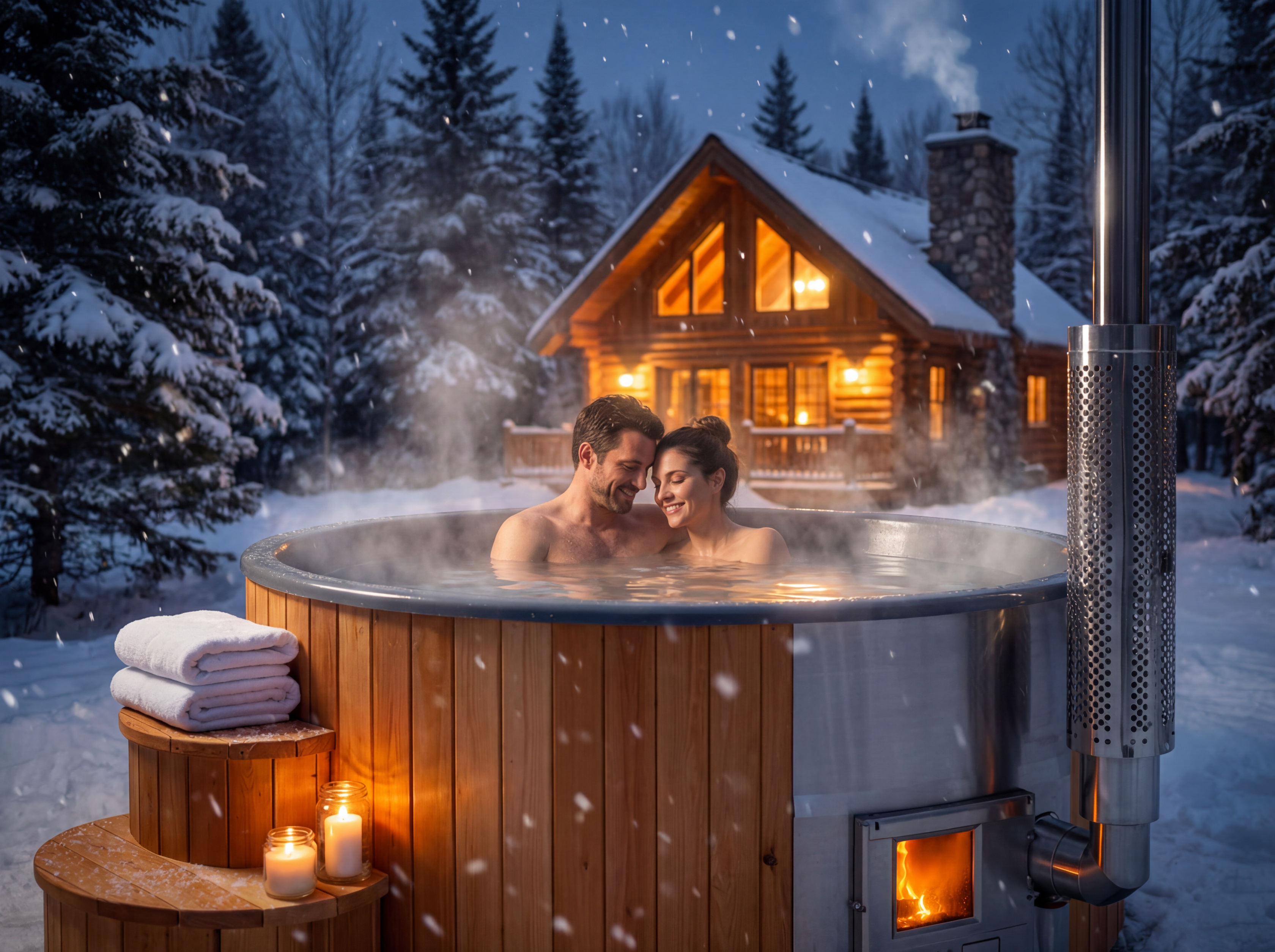 Valhalla Hot Tub in Red Cedar