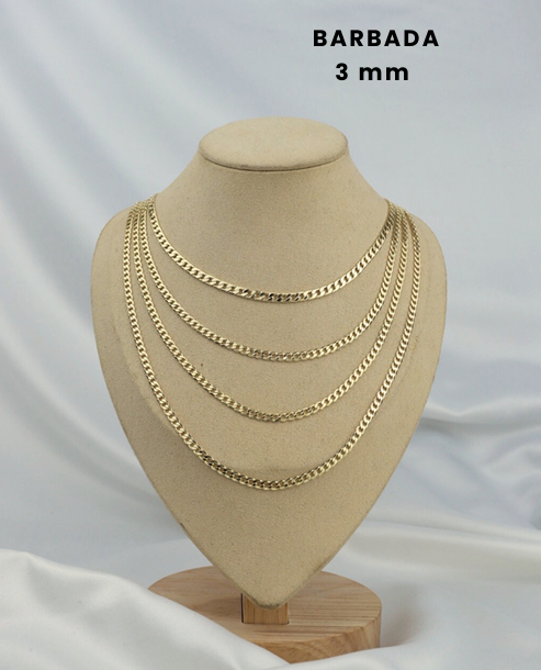 Cadena Barbada Premium 3mm
