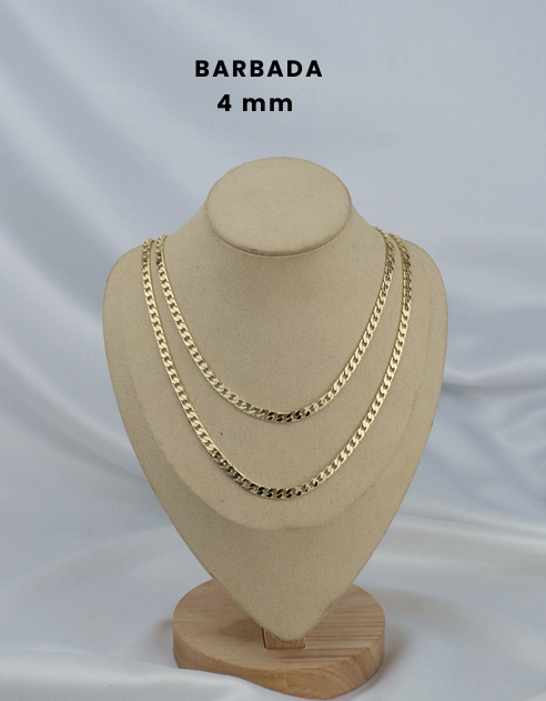 Cadena Barbada Premium 4mm