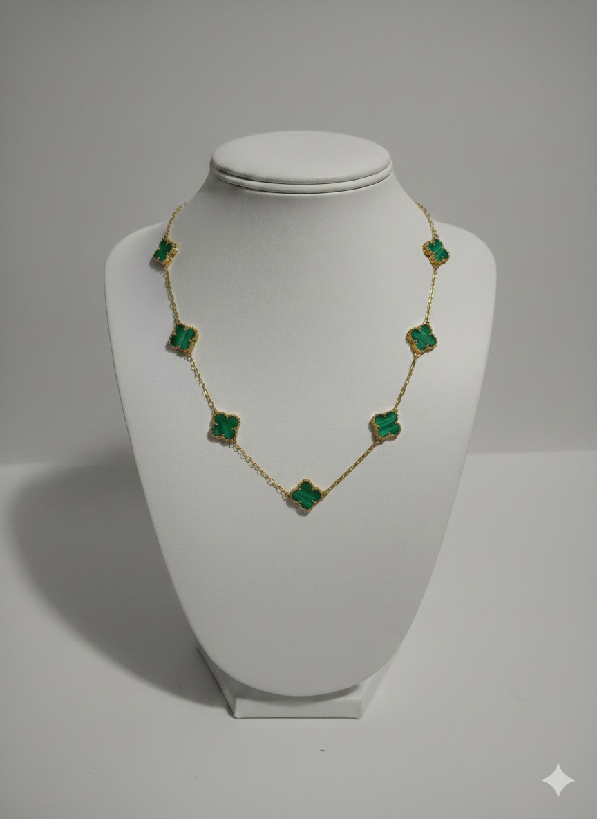 Collar Trébol Verde