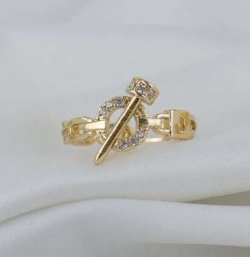 Anillo Clavo Eslabón Oro