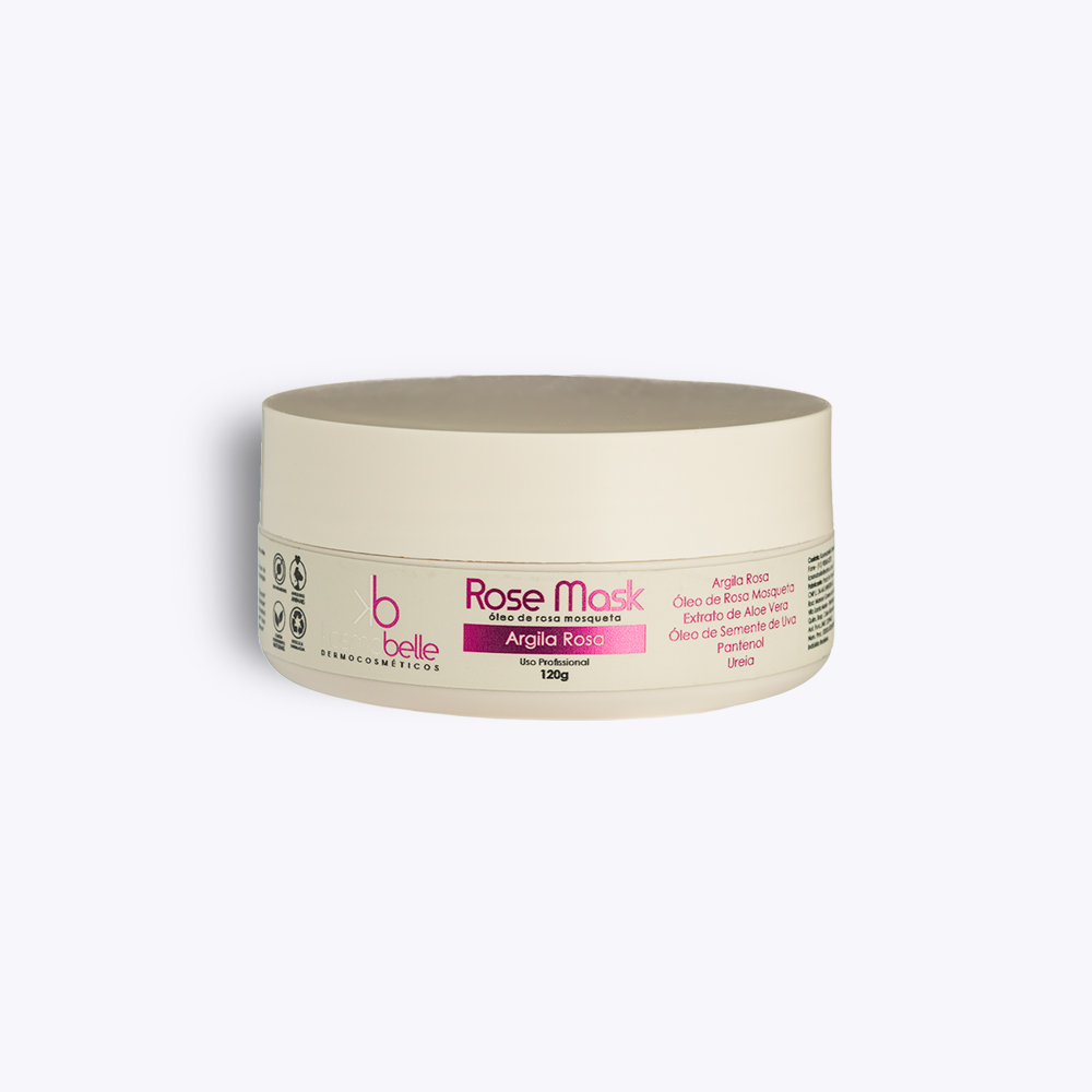 Mascarilla facial de arcilla rosa