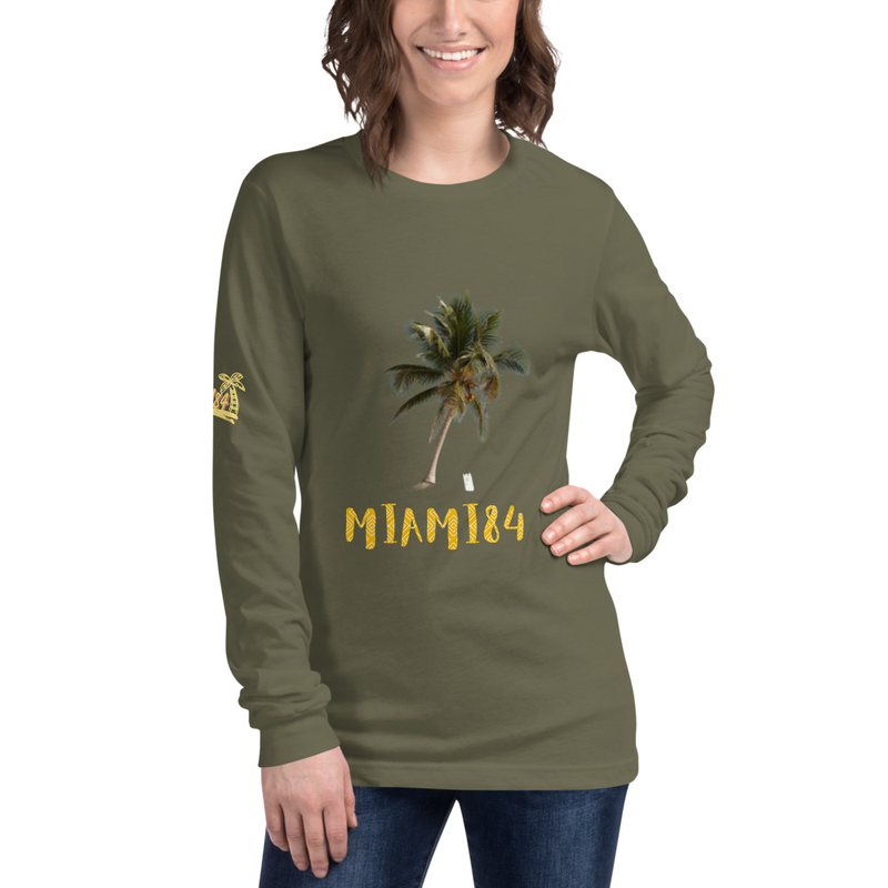 Miami84 Palm Long Sleeve Tee (W-Unisex)