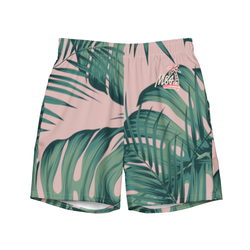 Daily Palm All-Over Print Recycled Swim Trunks