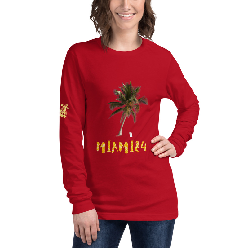Miami84 Palm Long Sleeve Tee (W-Unisex)