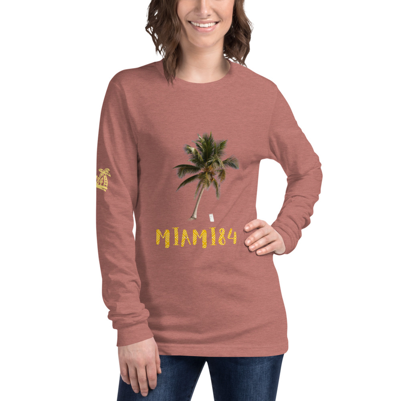 Miami84 Palm Long Sleeve Tee (W-Unisex)