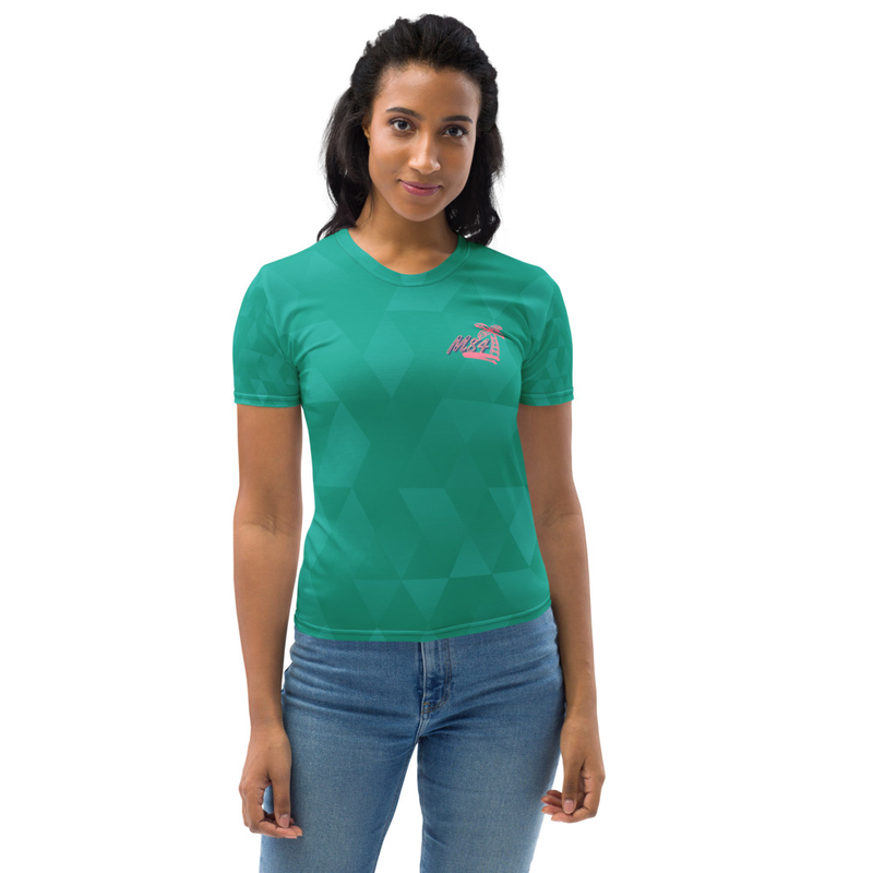 M84 Emerald Streak Women's Crew Neck T-Shirt