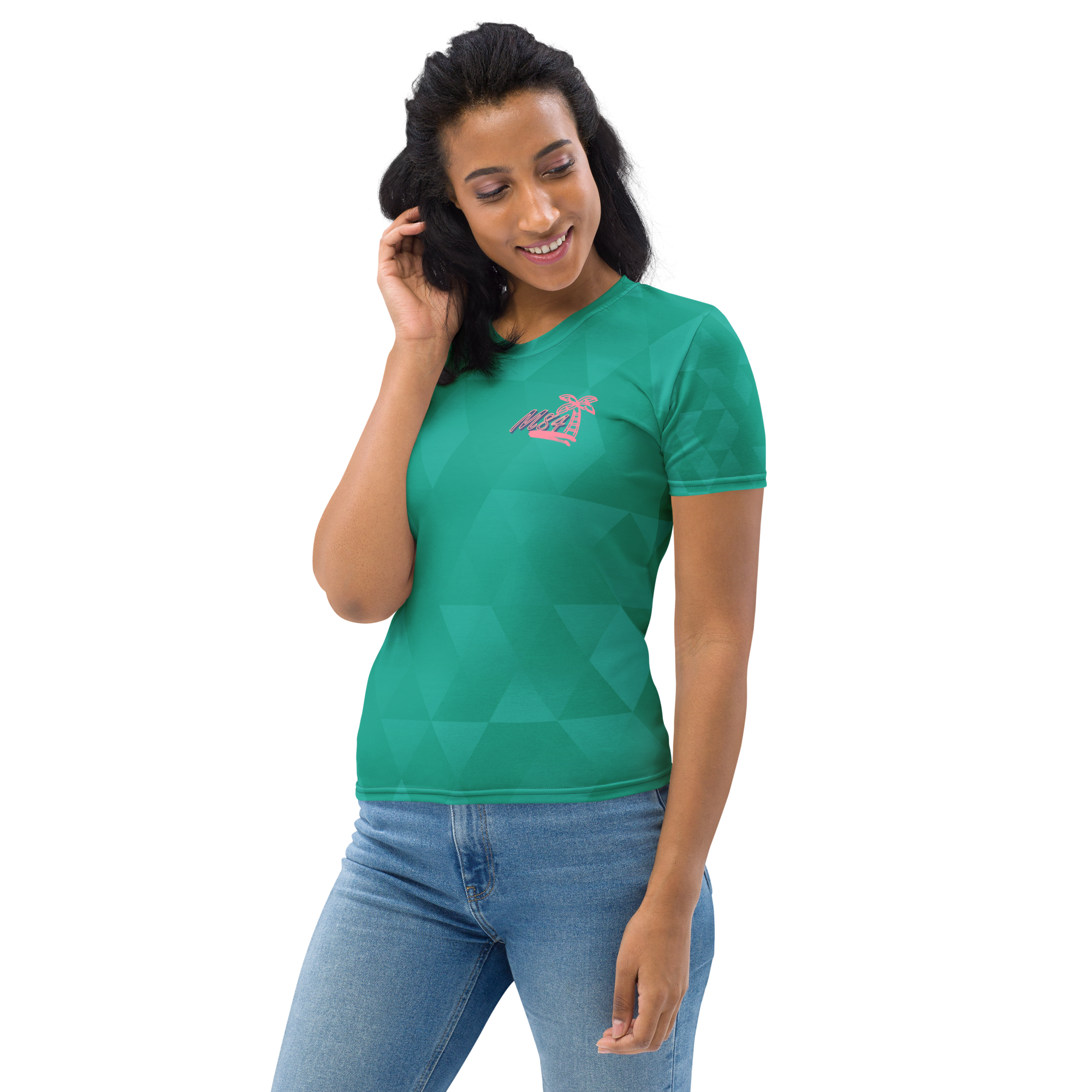 M84 Emerald Streak Women's Crew Neck T-Shirt