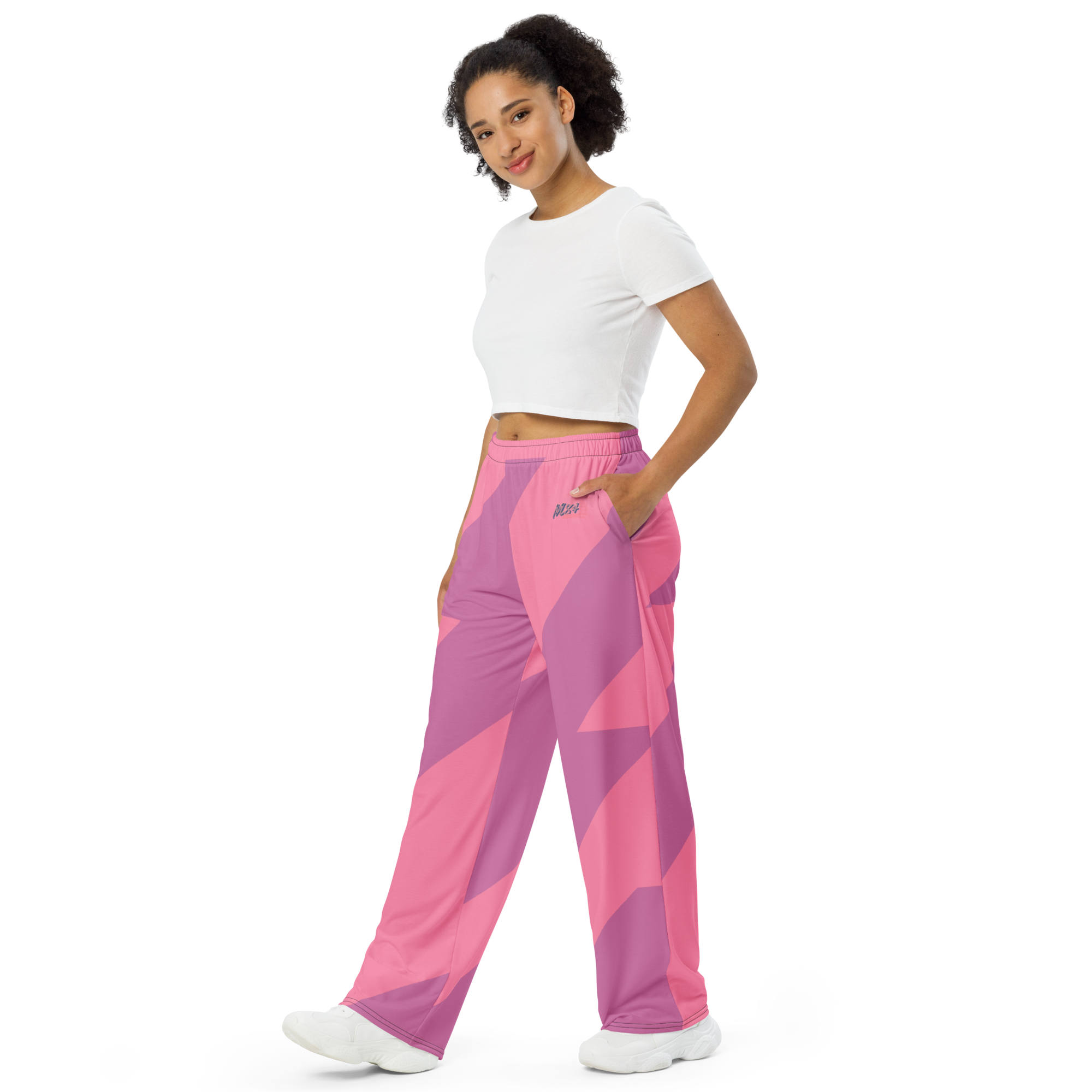Pink Raz Wide-Leg Pants (Unisex)