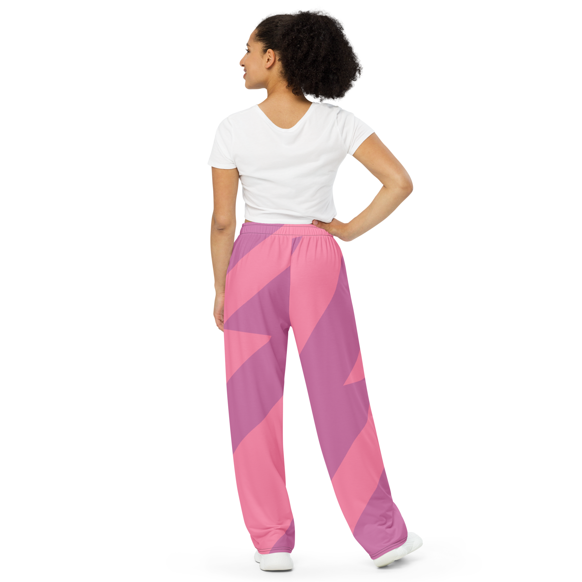 Pink Raz Wide-Leg Pants (Unisex)