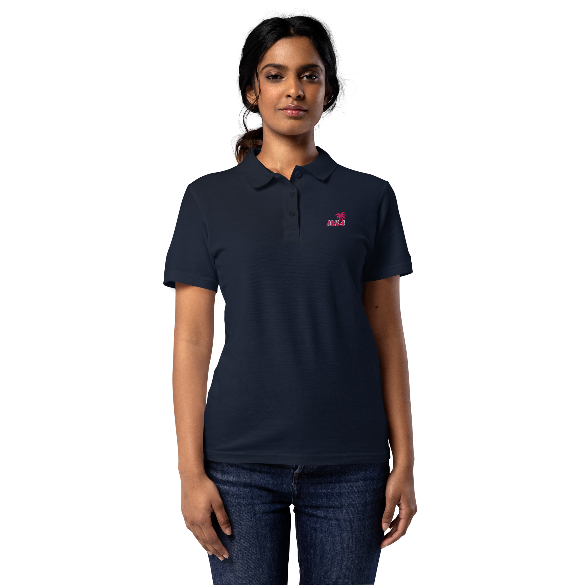 M84 Embroidered Women’s Pique Polo Shirt