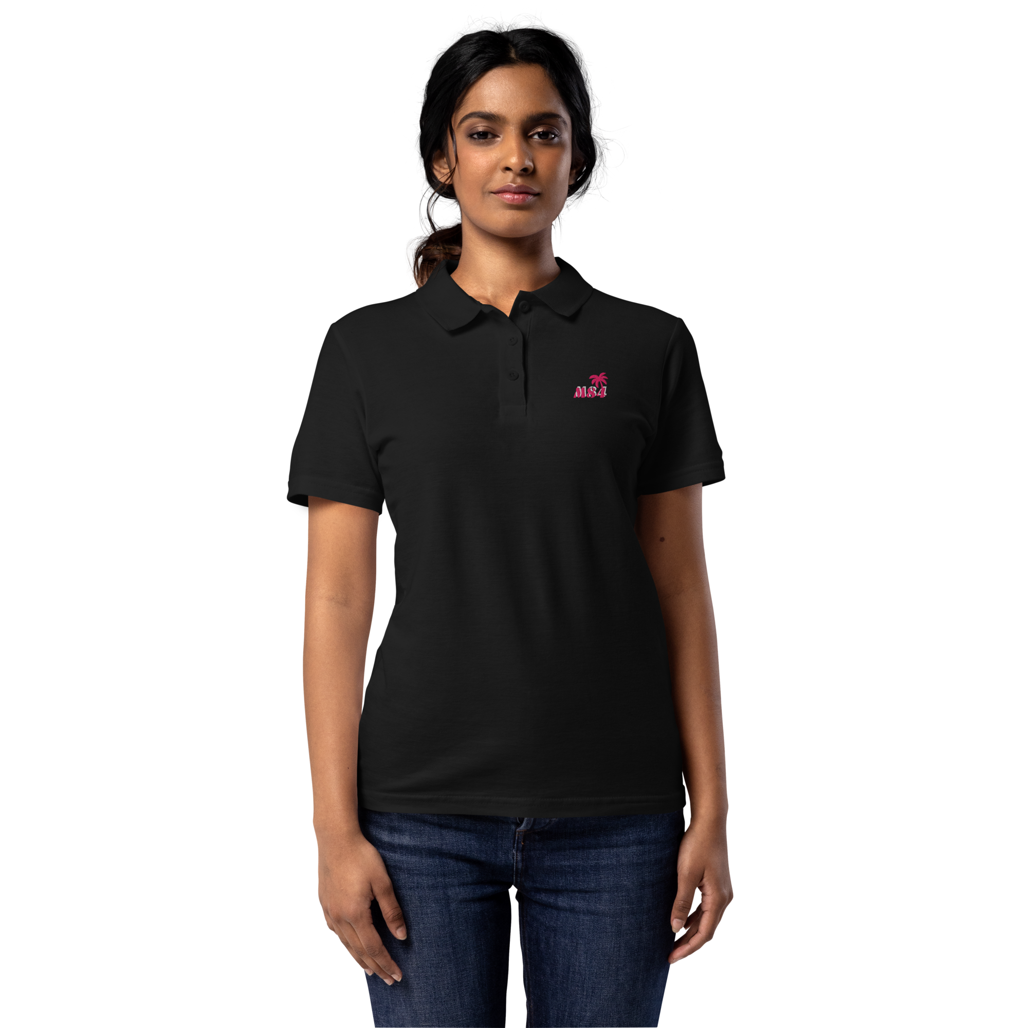 M84 Embroidered Women’s Pique Polo Shirt