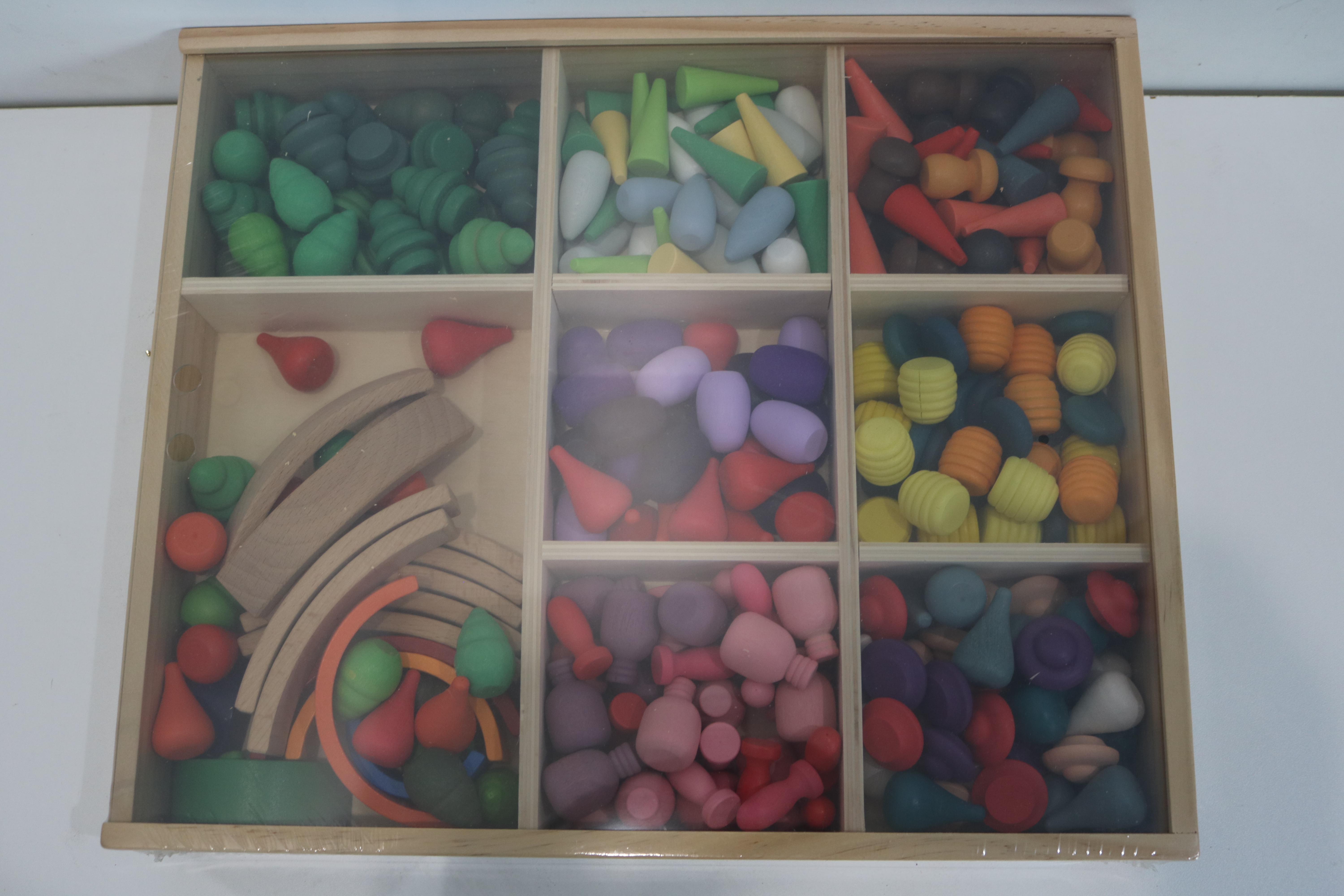 Colorful Wooden Sorting Toy Set