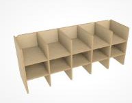 Wooden Cubby Storage Organizer