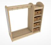 Wooden Open Wardrobe