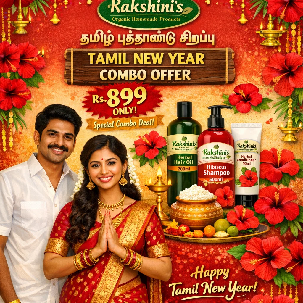 Rakshini’s தமிழ் புத்தாண்டு Herbal Hair Care Combo 🌺