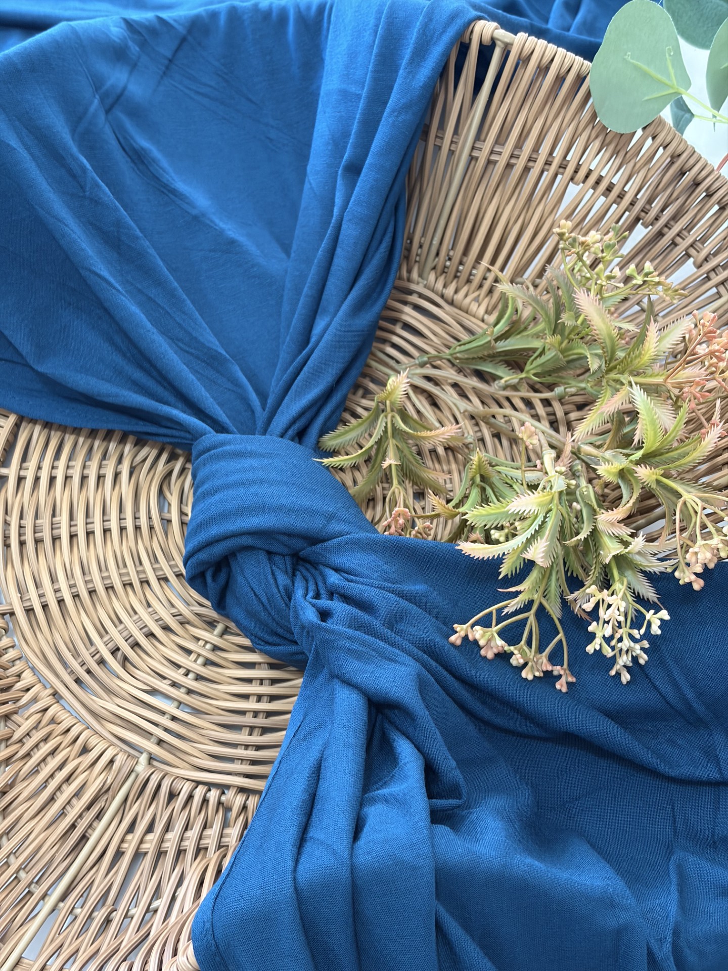 Teal Blue Jersey hijab