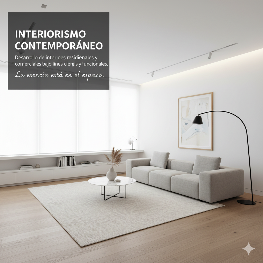 Sala moderna minimalista