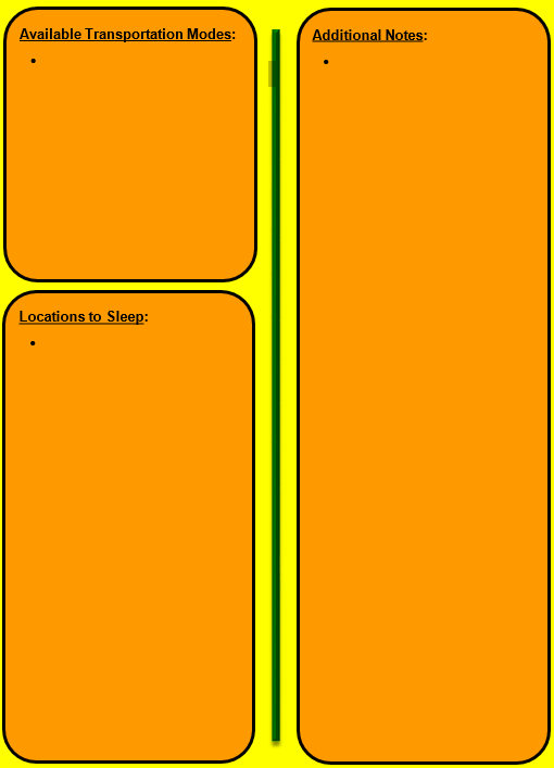 Town Travel Guide LONG Version - WORD Format