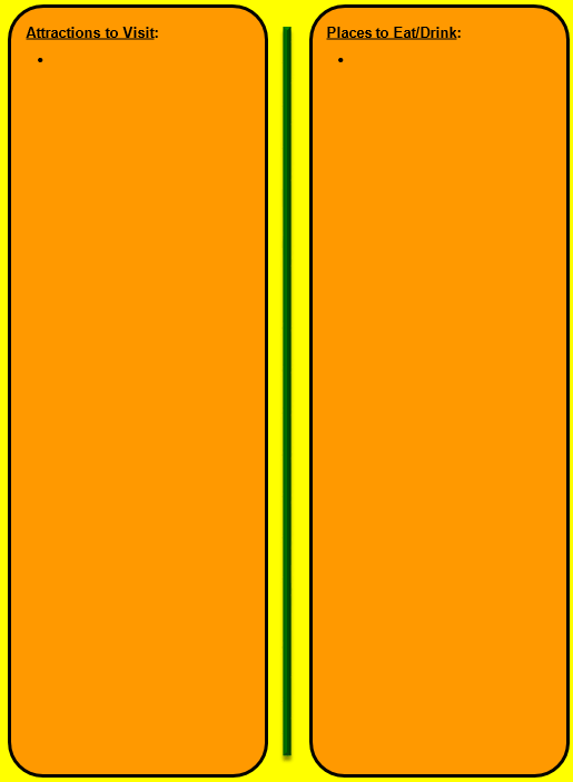 Town Travel Guide LONG Version - WORD Format