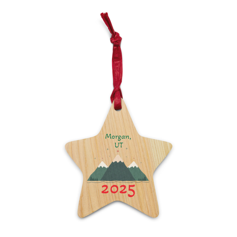 Morgan 2025 Wooden Ornament