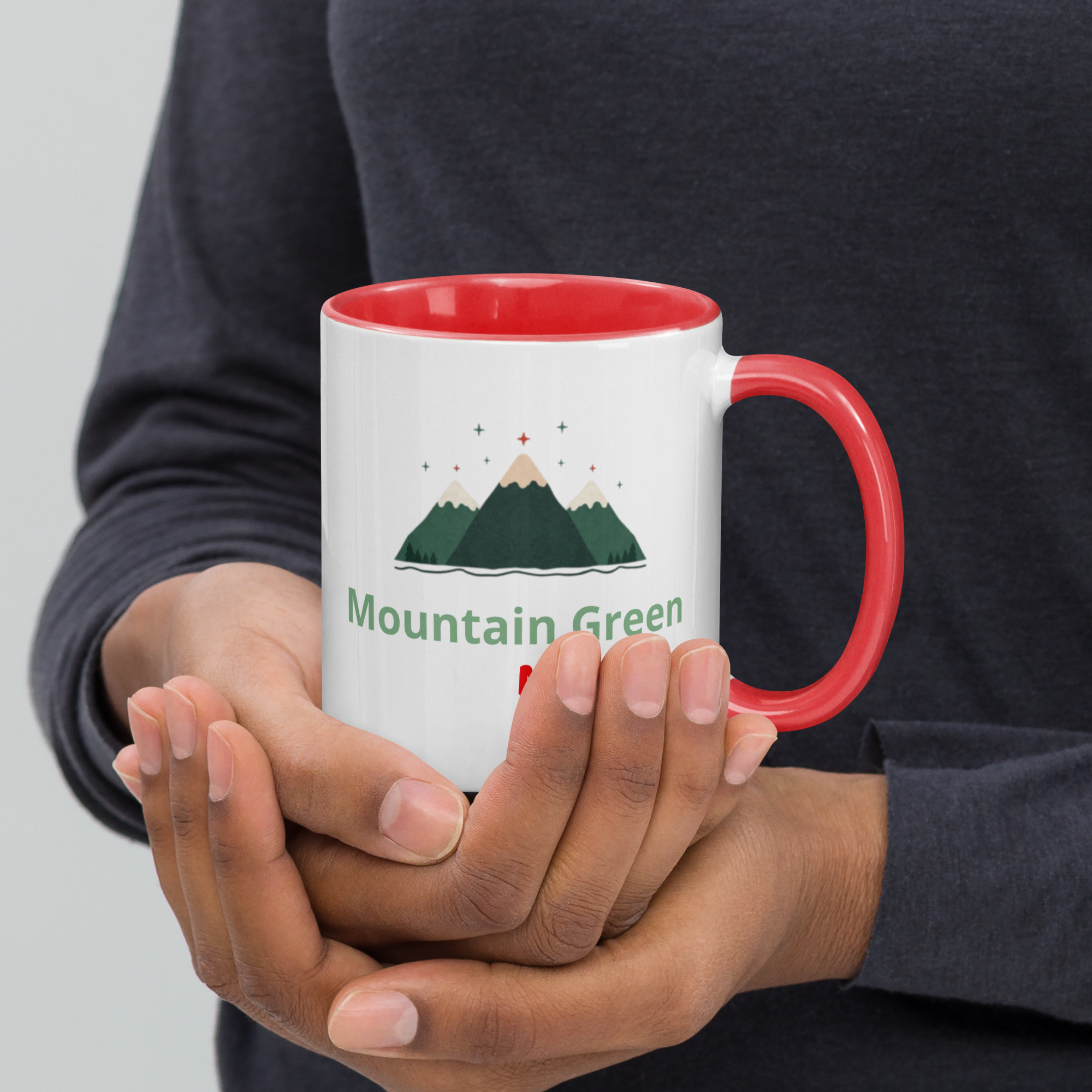 Mountain Green Christmas - Ceramic Mug