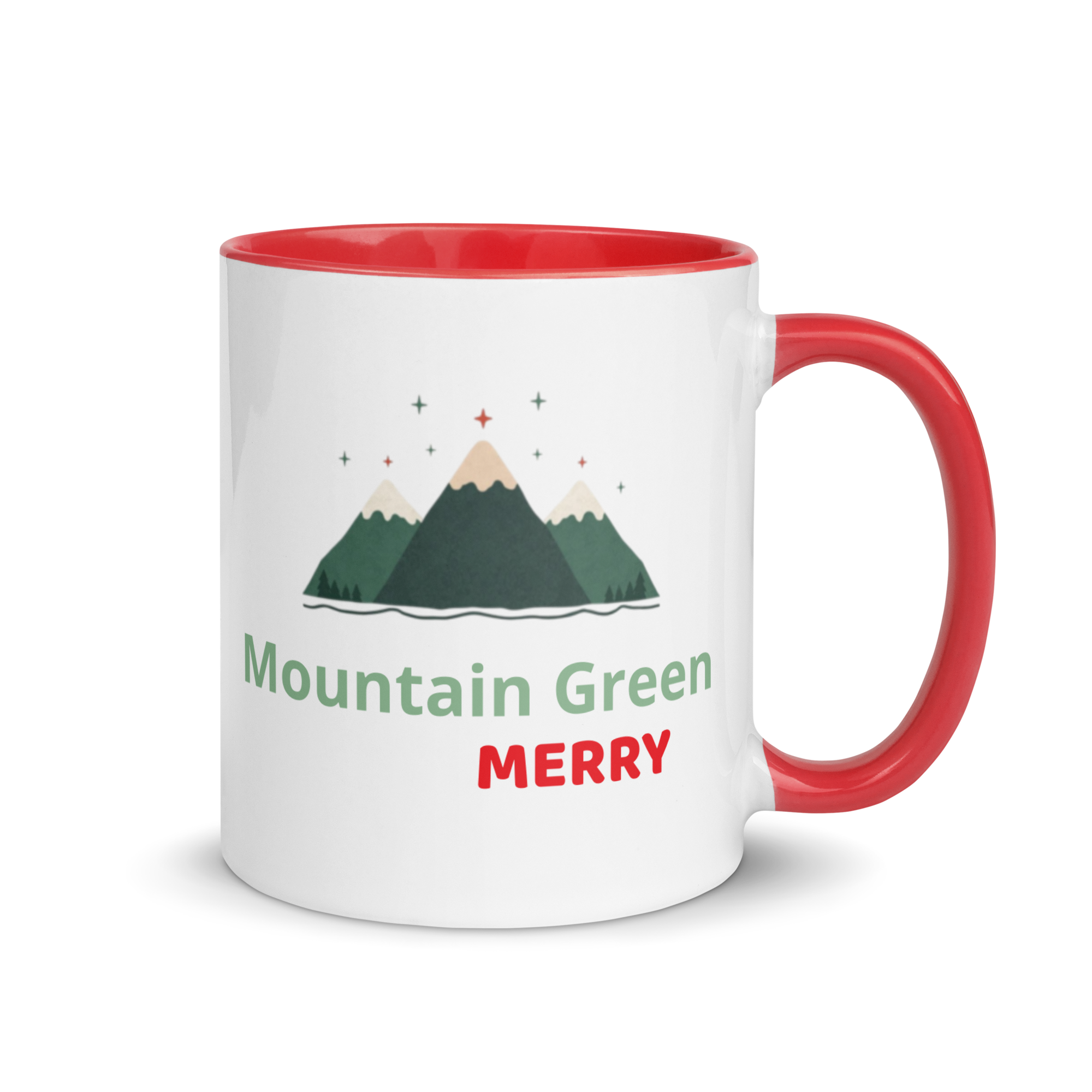 Mountain Green Christmas - Ceramic Mug