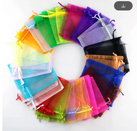 Assorted Color Organza Gift Bags