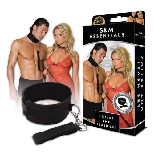 S&M Essentials Collar And Leash Set