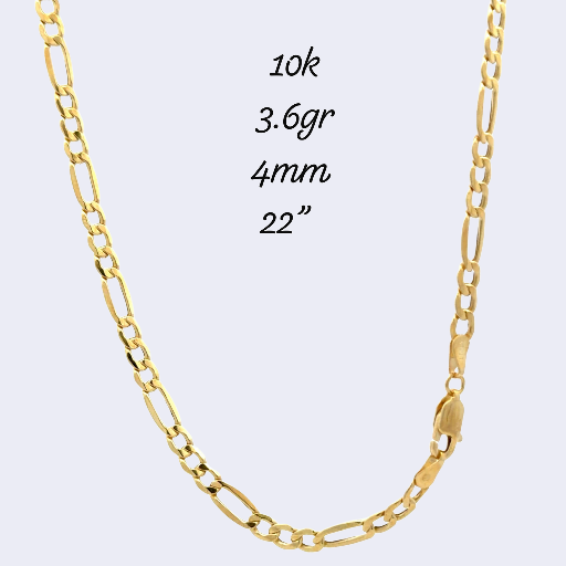 Cadena Oro 10k Tres en Uno 