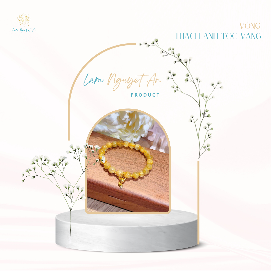 VÒNG THẠCH ANH TÓC VÀNG