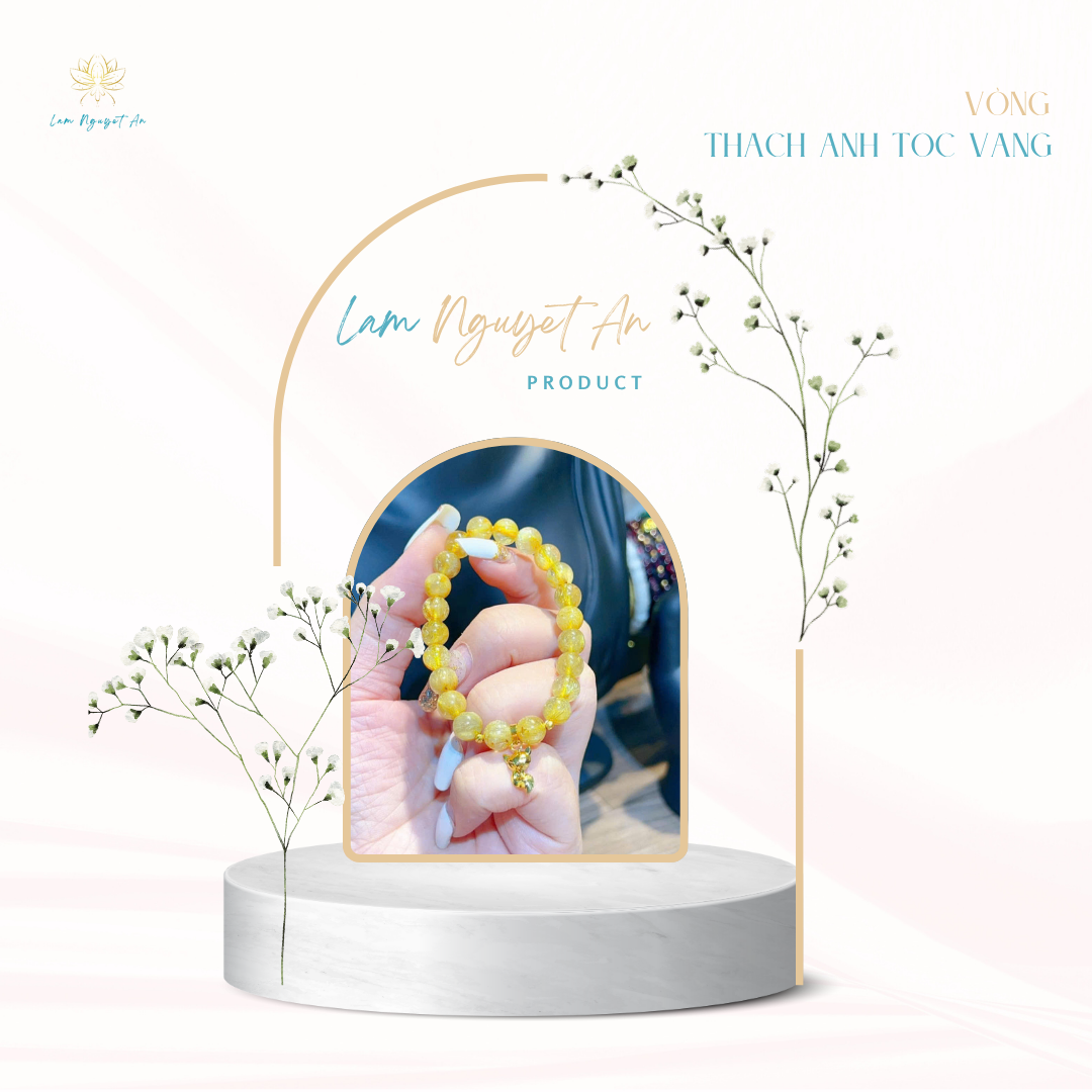 VÒNG THẠCH ANH TÓC VÀNG