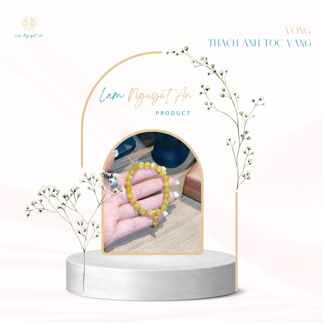 VÒNG THẠCH ANH TÓC VÀNG