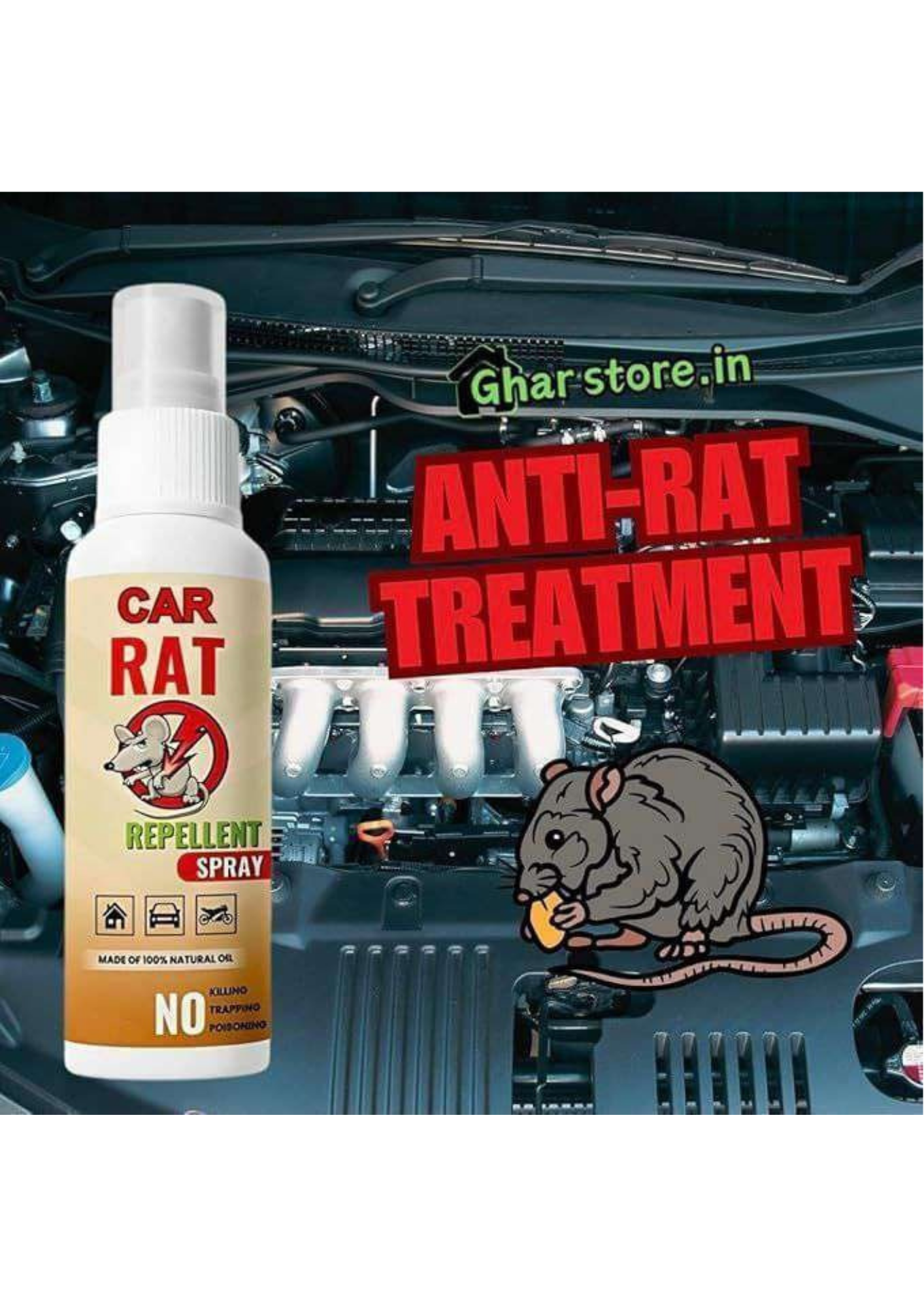 Car Rat Repellent Spray
