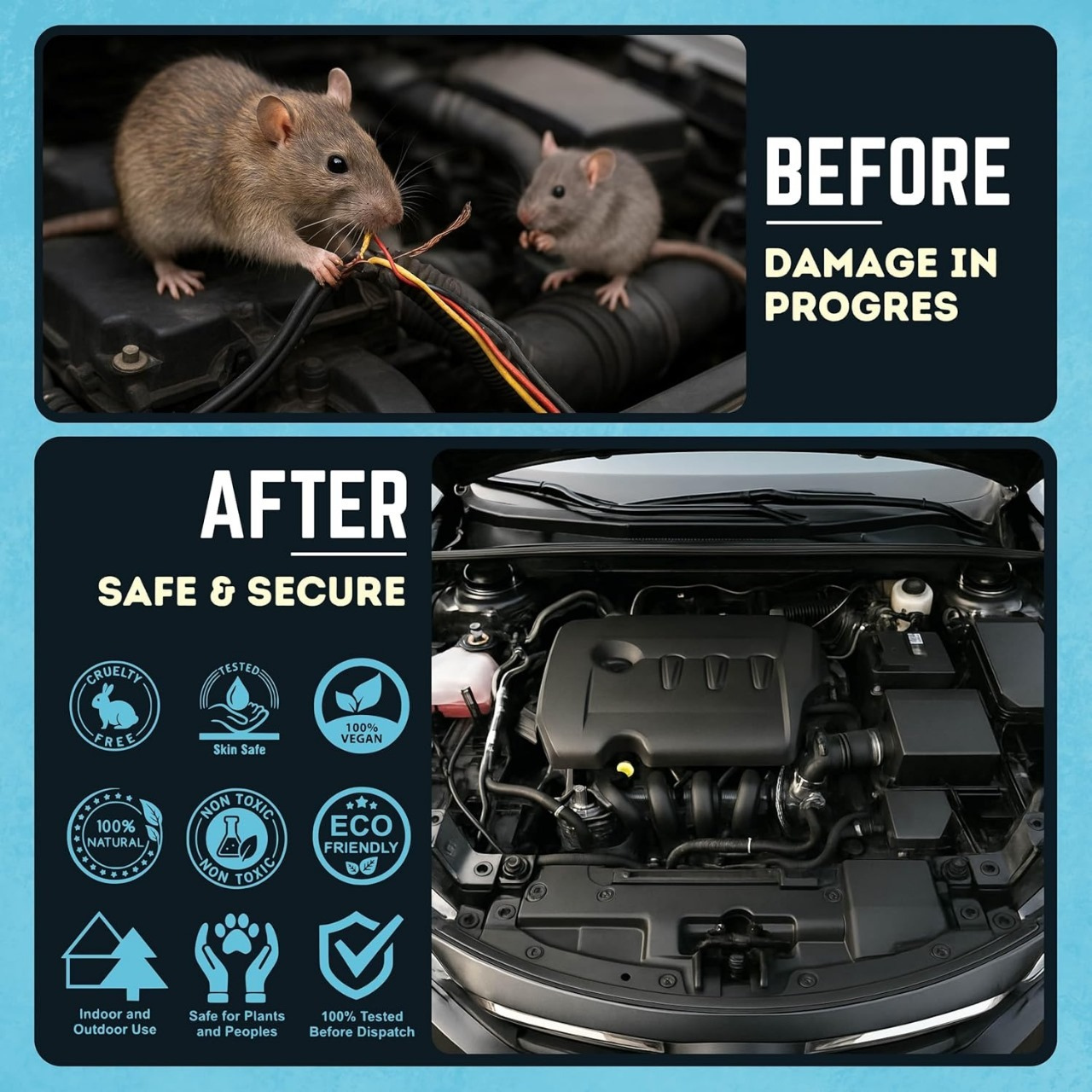 Rat Repellent Spray for Cars
