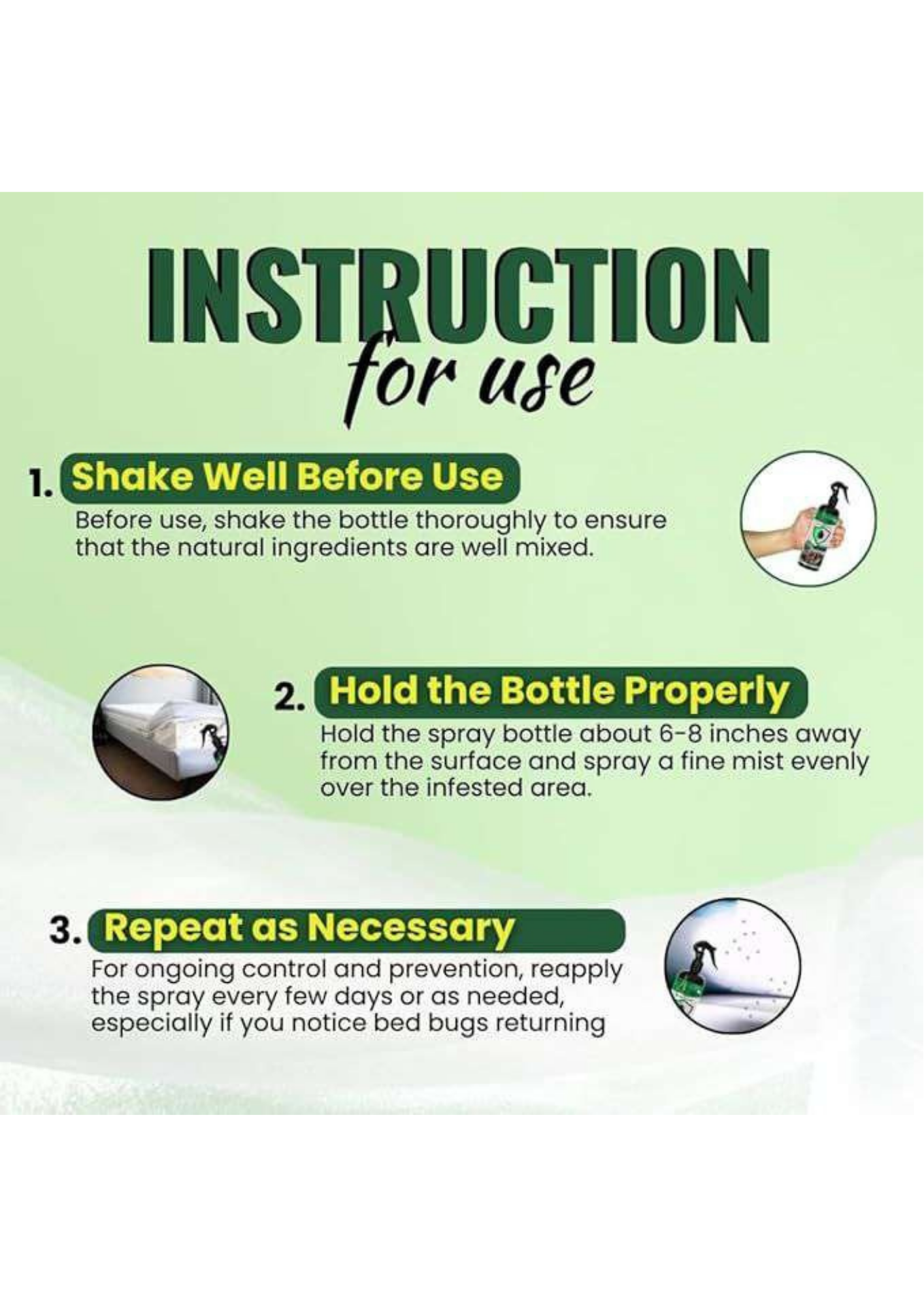 Anti Bed Bug Spray 3-Pack