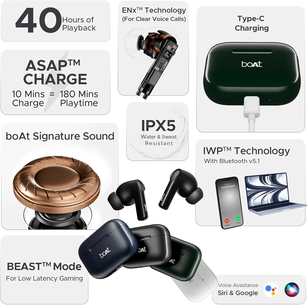 boAt Airdopes Wireless Earbuds