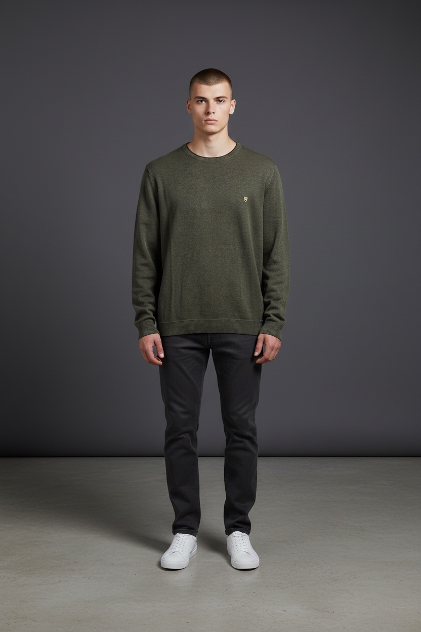 Žalios spalvos megztinis 6-9XL