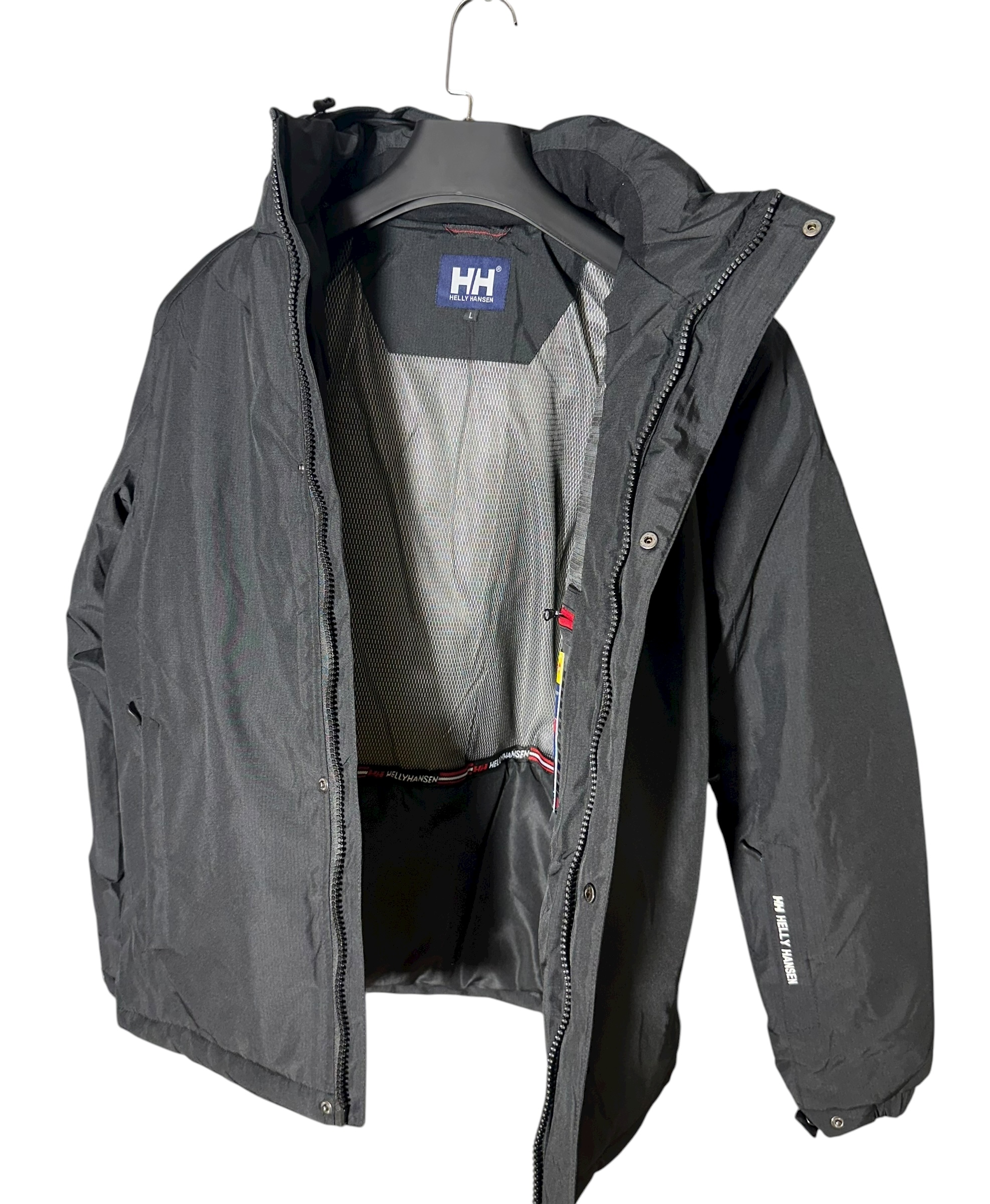 5XL+ H Tamsiai Mėlyna žieminė striukė