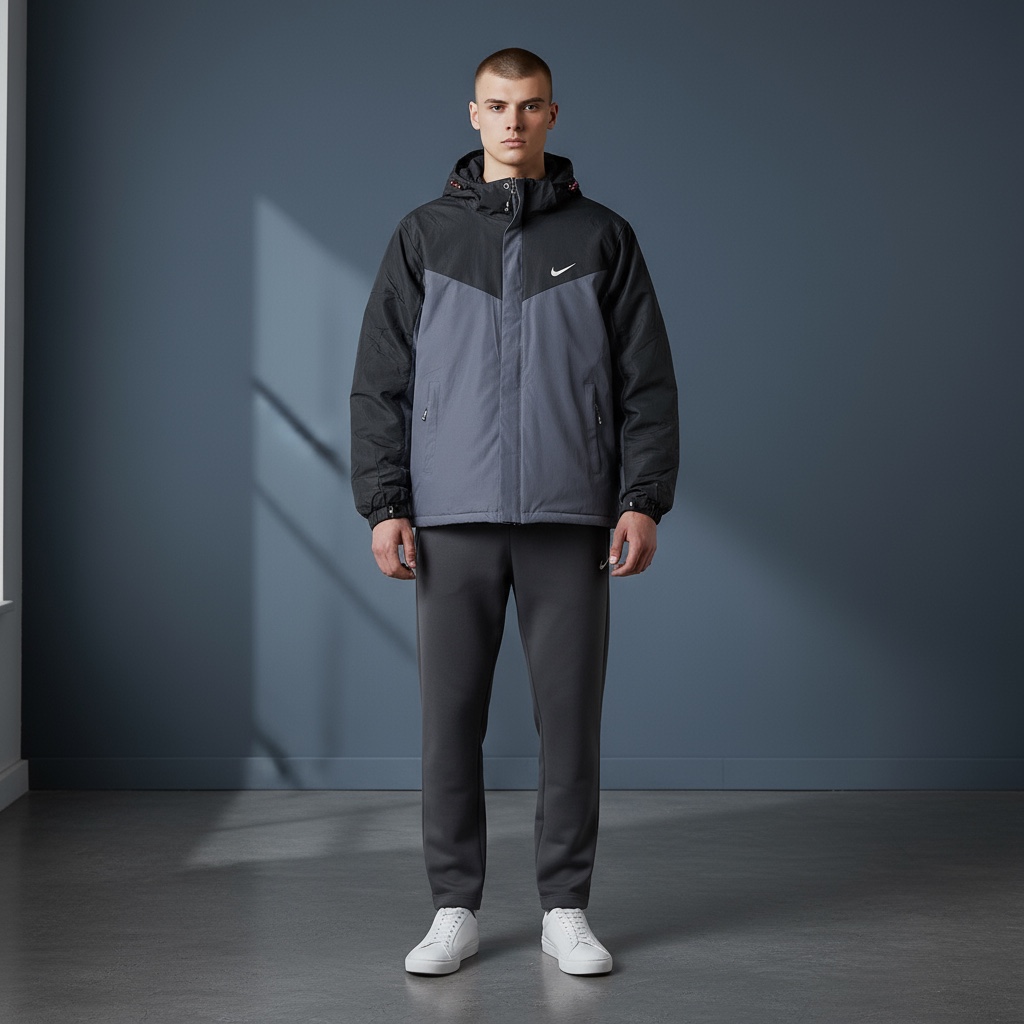 Dvispalvė vyriška žieminė striukė