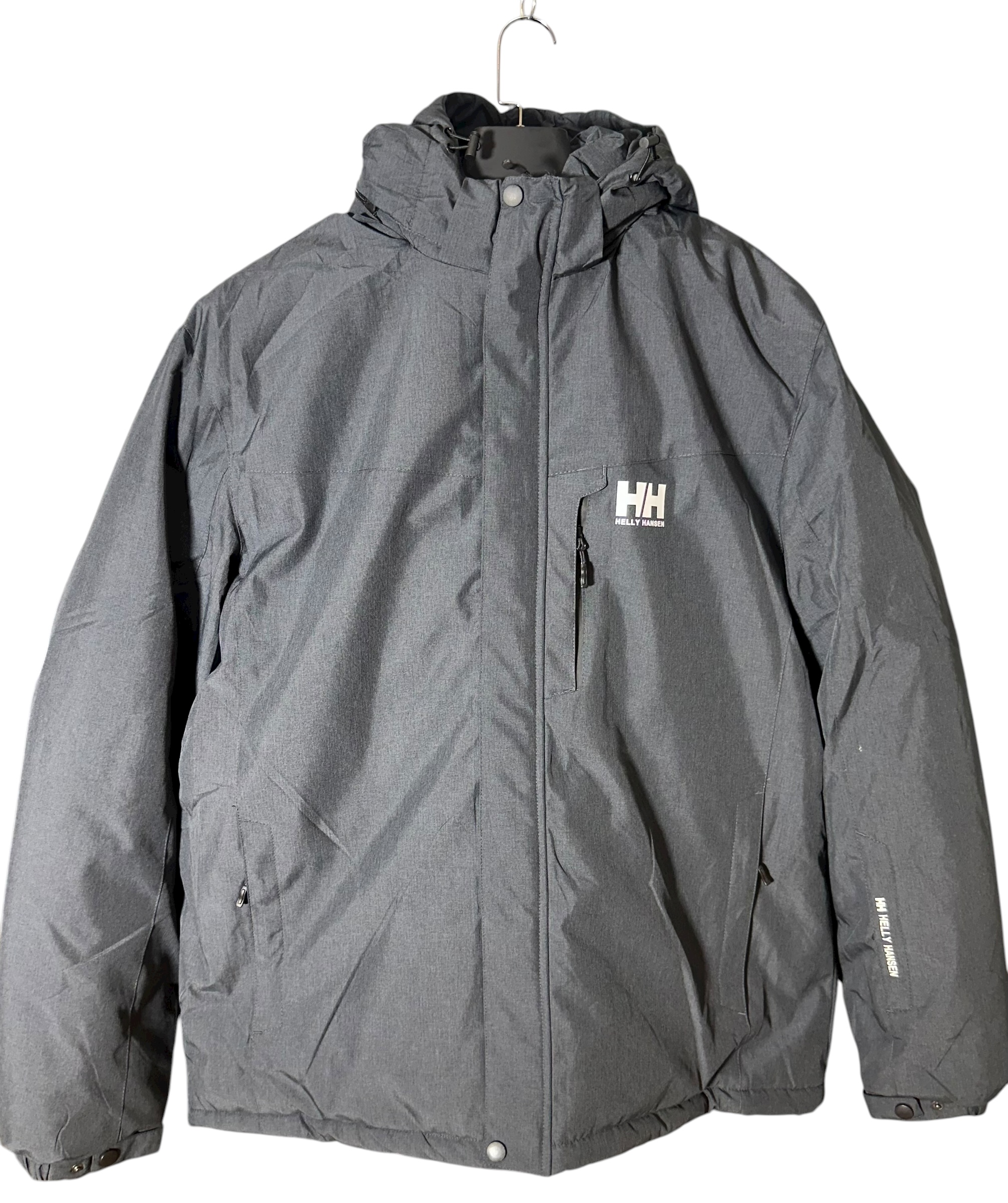 5XL+ H Tamsiai Mėlyna žieminė striukė