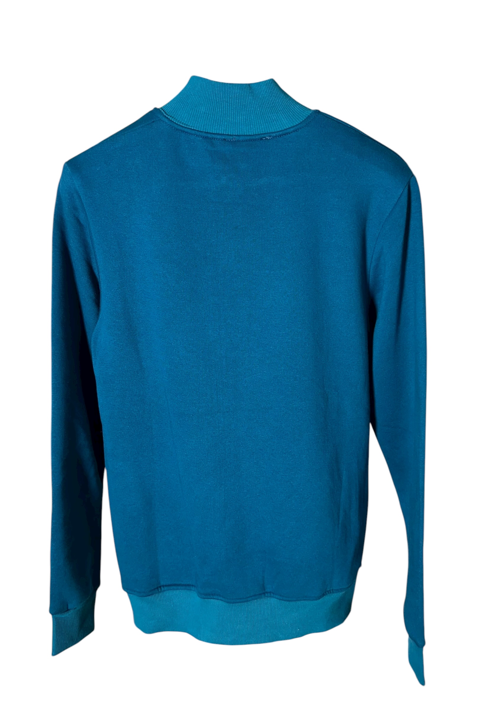 Vyriškas mėlynas džemperis su užtrauktuku