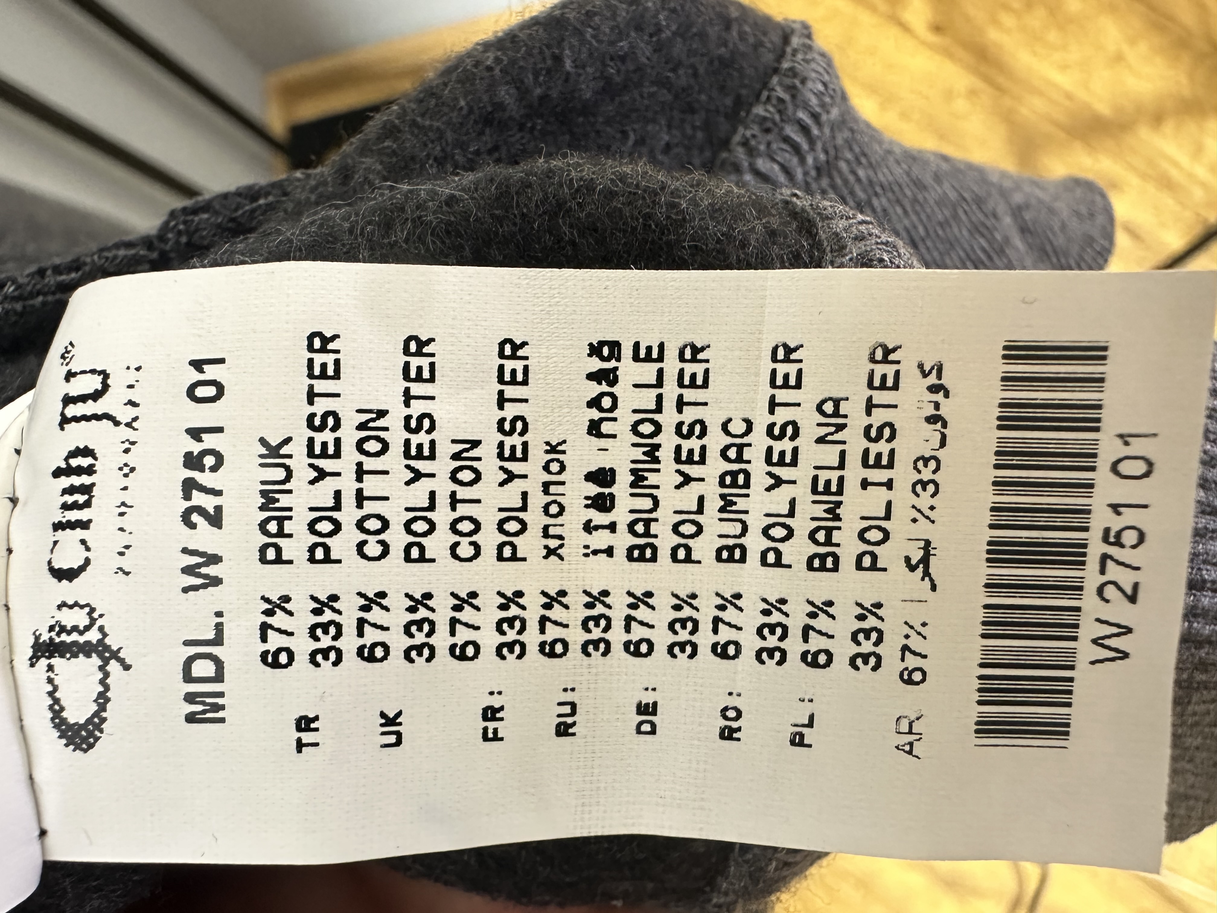 Pilka džemperis su užtrauktuku