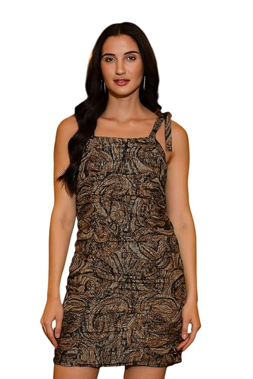 Sleeveless Paisley Print Dress