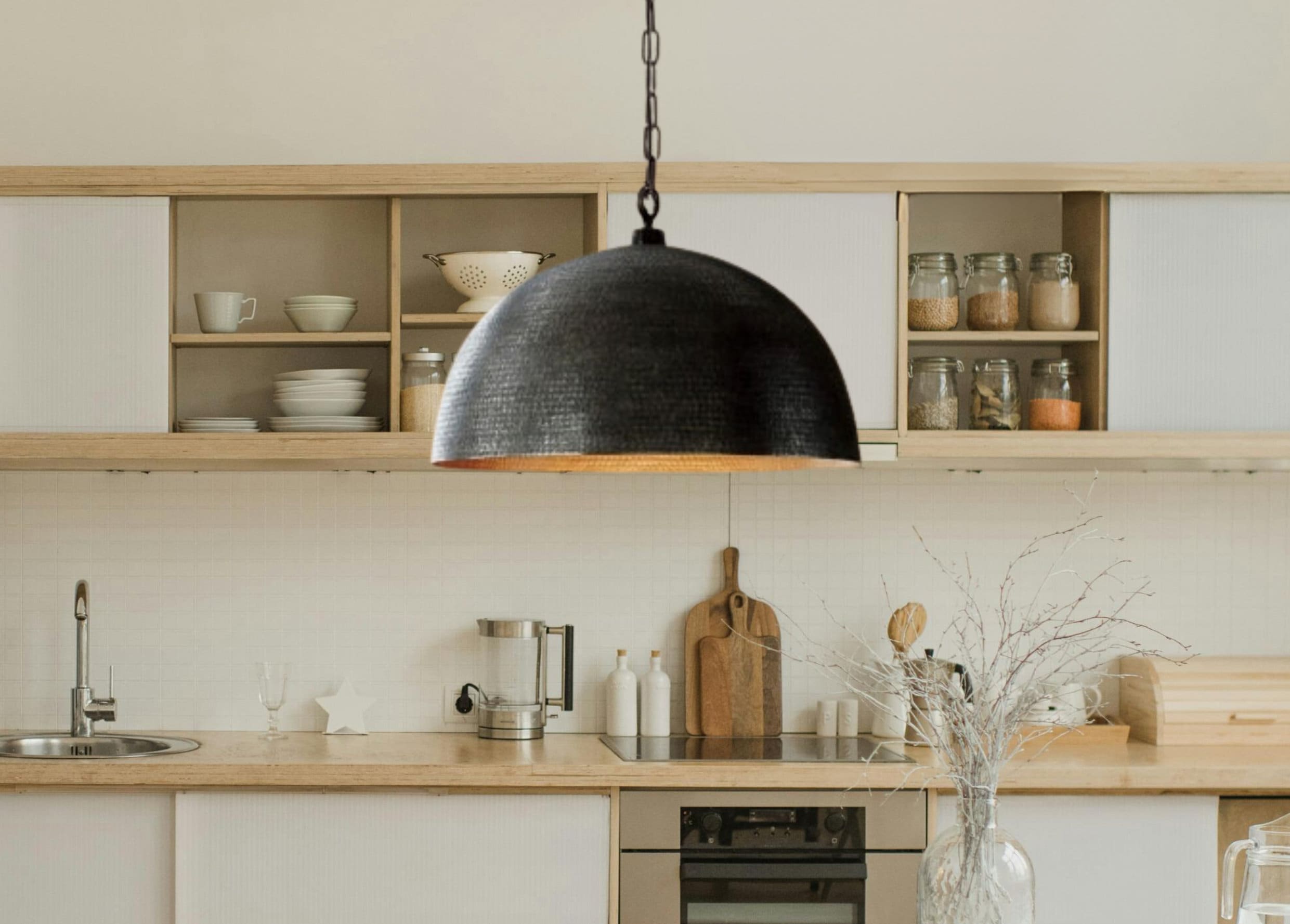 Kitchen Island Pendant Lights, black Farmhouse Copper Pendant Light, Patina Copper Hanging Lampshade, Home Decor