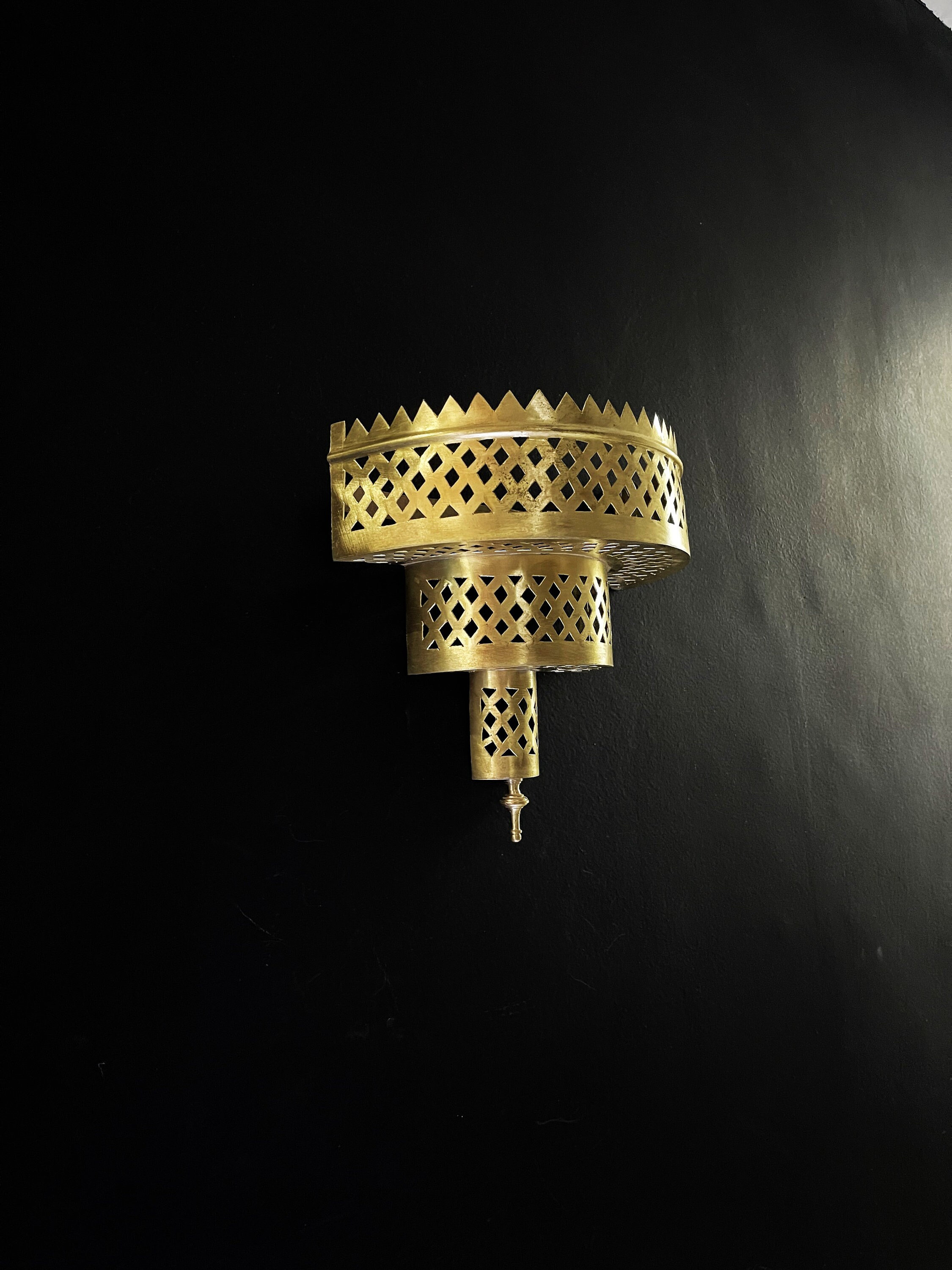 Wall Light Sconce handamde light Boho brass light gold sconce light wall decor