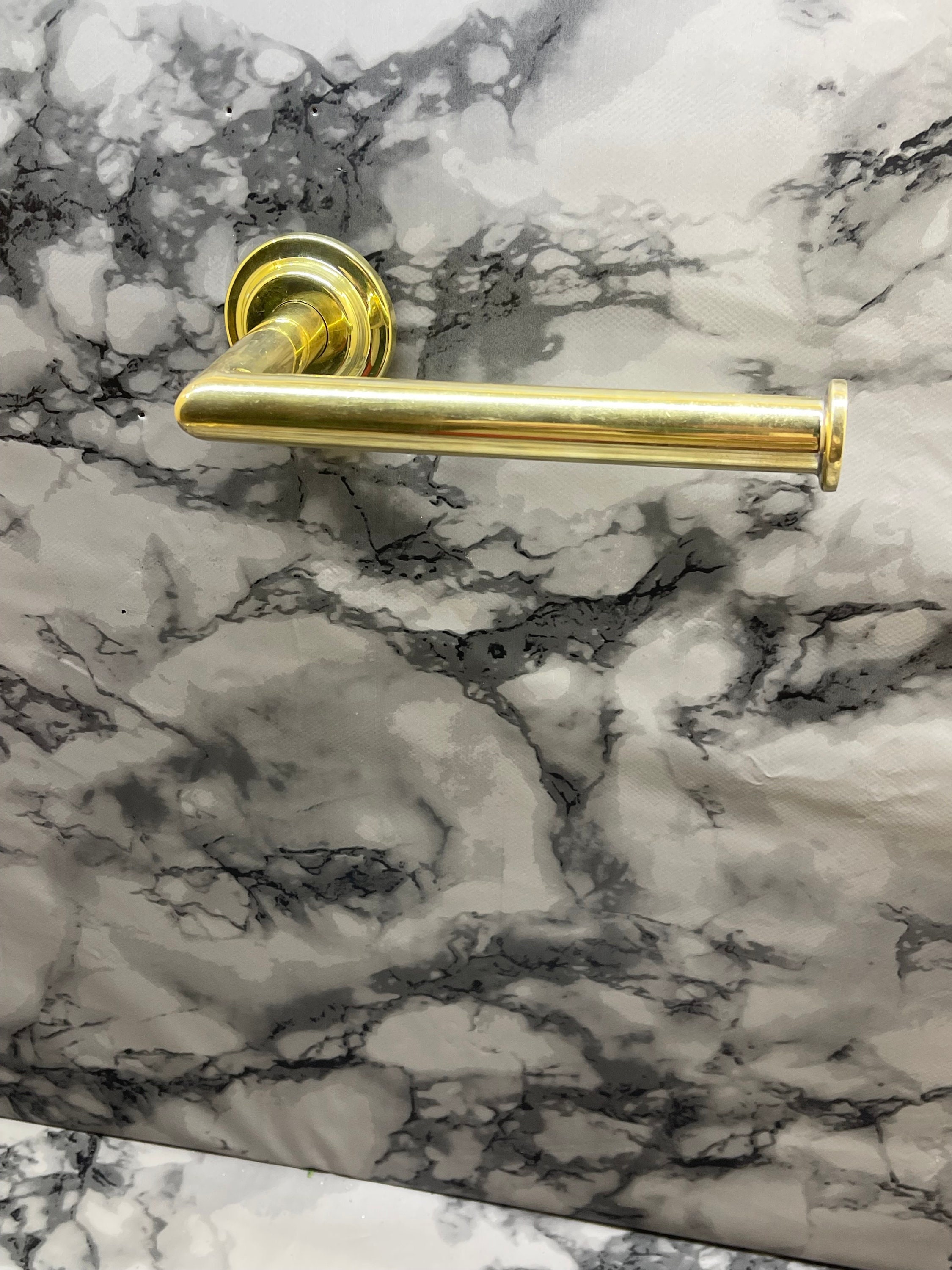 Handcrafted Brass Toilet Tissue and Towel Holder: Elegant Powder Room Roll Stand