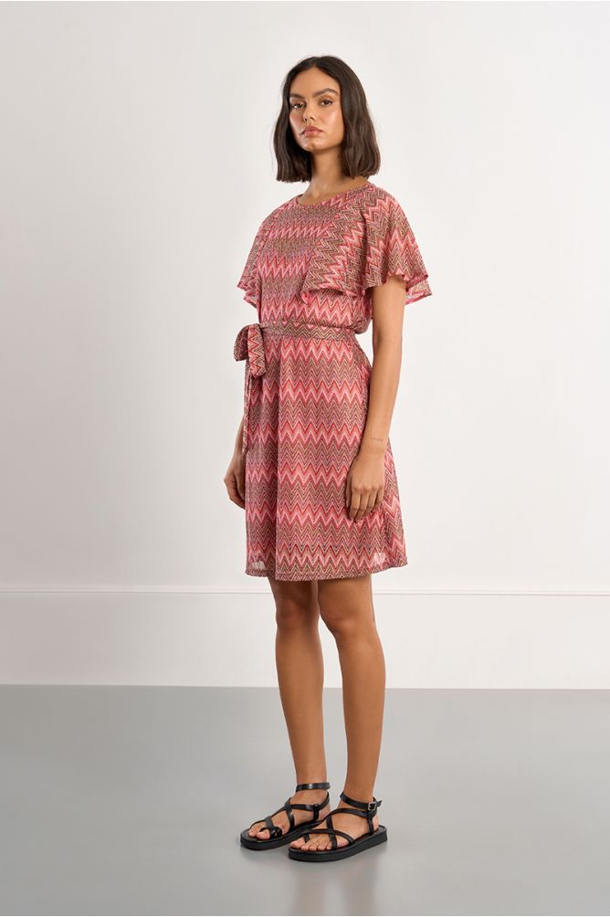 Vestido corto estampado